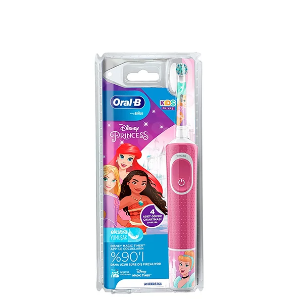 Дитяча зубна щітка Oral-B D100 Kids Принцеси Extra Soft ЄС