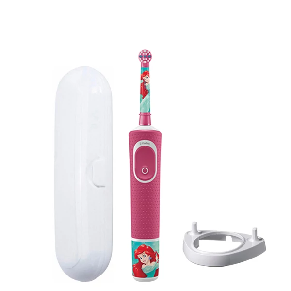 Електрична зубна щітка Oral-B D100 Kids Принцеси підставка ріжок + Футляр ЄС