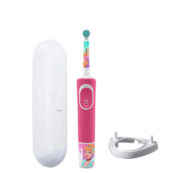 Електрична зубна щітка Oral-B D100 Kids Принцеси Extra Soft підставка ріжок + Футляр ЄС