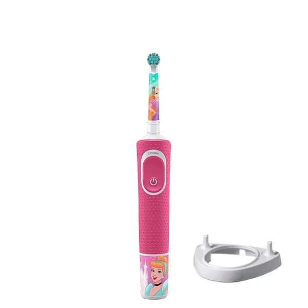 Електрична зубна щітка Oral-B D100 Kids Принцеси Extra Soft + Підставка ріжок ЄС