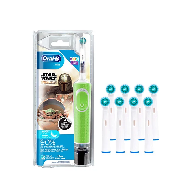 Дитяча зубна щітка Oral-B D100 Kids Mandalorian Extra Soft