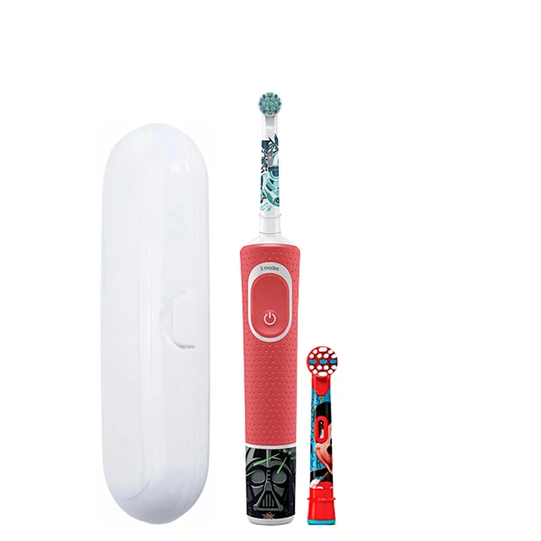 Дитяча зубна щітка Oral-B D100.413.2K Kids &quot;Зоряні Війни&quot; Extra Soft (2 нас.) + Футляр білий ЄС