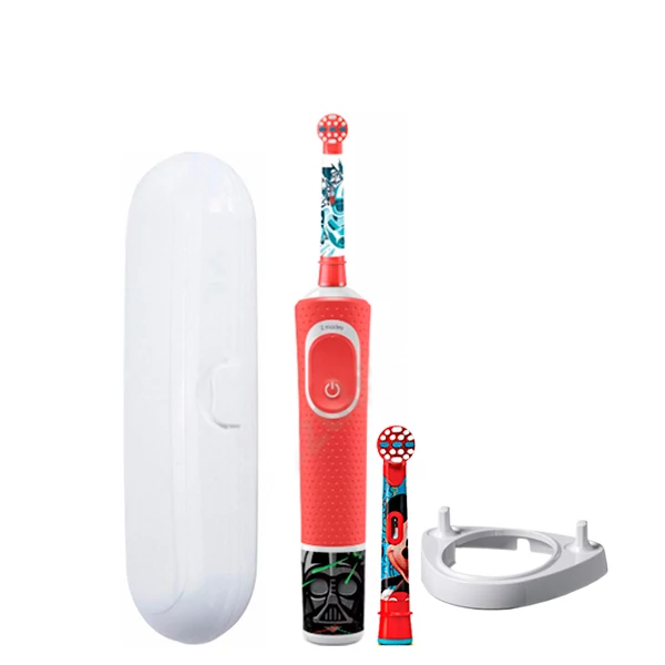 Зубна щітка Oral-B D100 Kids &quot;Зоряні війни&quot; 2 нас. і підставка ріжок + футляр білий ЄС