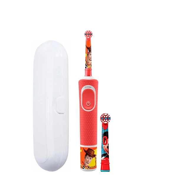 Зубна щітка Oral-B D100 Kids "Toy Story" 2 нас. + футляр білий ЄС