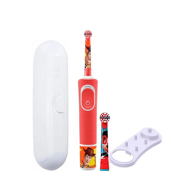 Зубна щітка Oral-B D100 Kids "Toy Story" 2 нас. і підставка + футляр білий