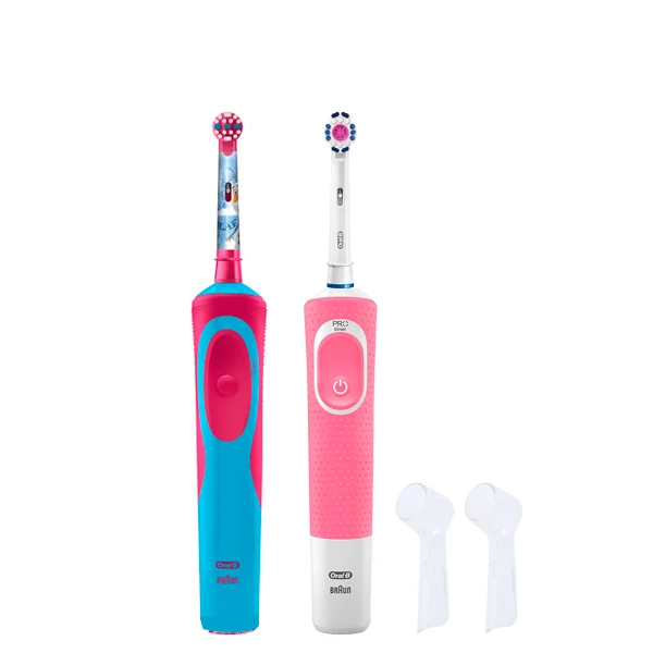 Зубна щітка Vitality D100 + D12 Kids Girl з ковпачками ЄС