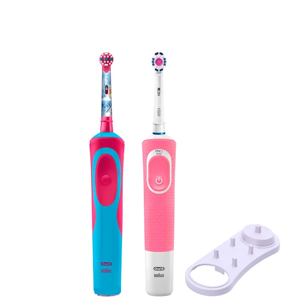 Зубна щітка Vitality D100 + D12 Kids Girl з підставкою ЄС