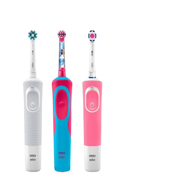 Зубні щітки Vitality D100 + D12 Kids Girl Сімейний набір 3 в 1 ЄС