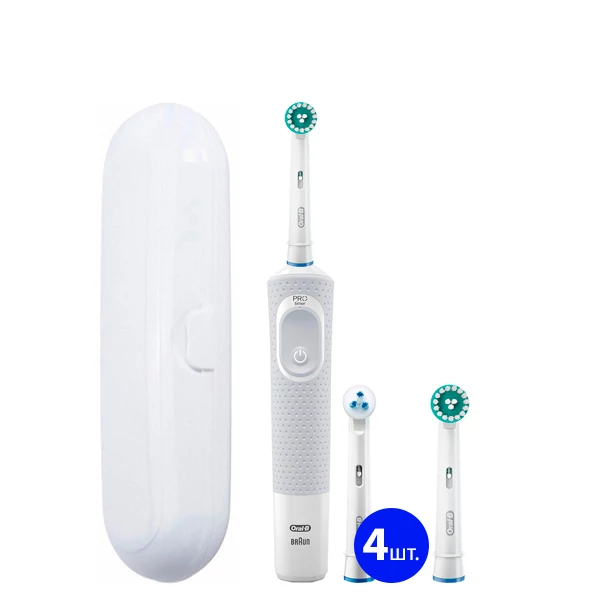 Зубна щітка для брекетів Oral-B D100 White Orto Kit PRO ЄС