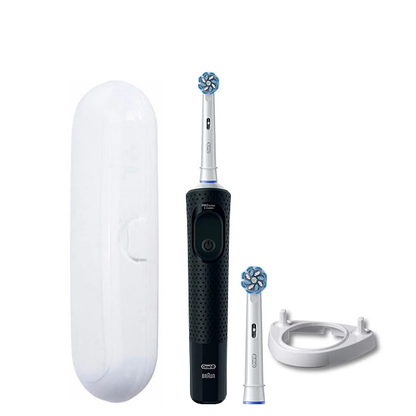 Зубна щітка Oral-B D103 Junior Black 2 насадки + підставка ріжок + футляр ЄС