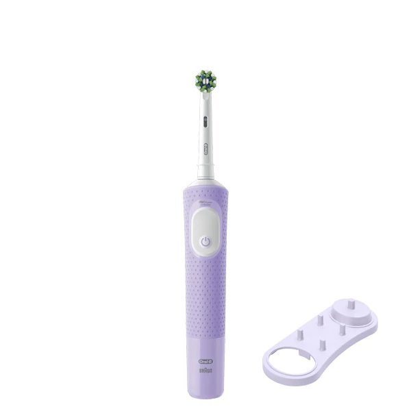 Електрична зубна щітка Oral-B D103 Vitality Pro Cross Action CleanMaximiser Lilac Mist Violet + Підставка