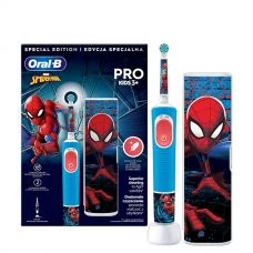 Електрична зубна щітка Oral-B D103.413.2KX Vitality Pro Kids Spider-Man з футляром