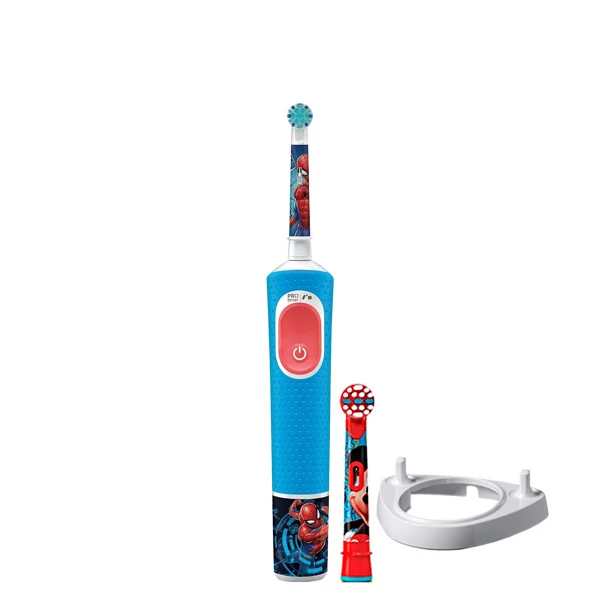 Електрична зубна щітка Oral-B D103.413.2K Vitality Pro Kids Spider-Man (2 нас.) + Підставка ріжок ЄС