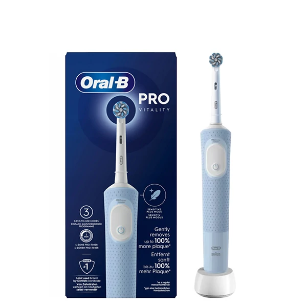 Електрична зубна щітка Oral-B D103.413.3 Vitality Pro Blue Sensitive Clean