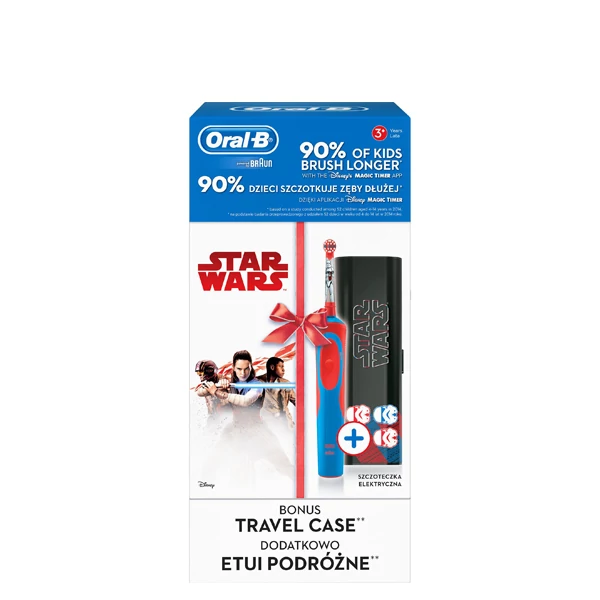 Зубна щітка Oral-B D12.513.K Stages Power Star Wars (від 3 років) з футляром