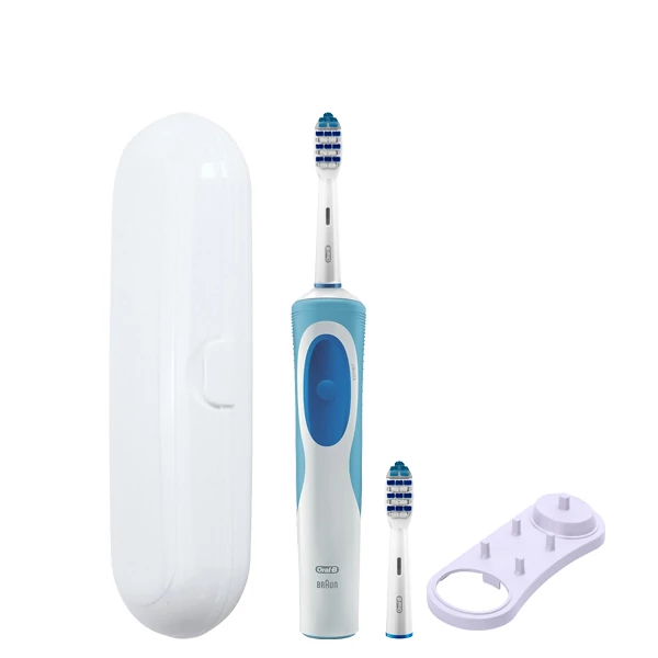 Зубна щітка Oral-B D12.513 Vitality - TriZone 2 насадки і підставка + футляр білий