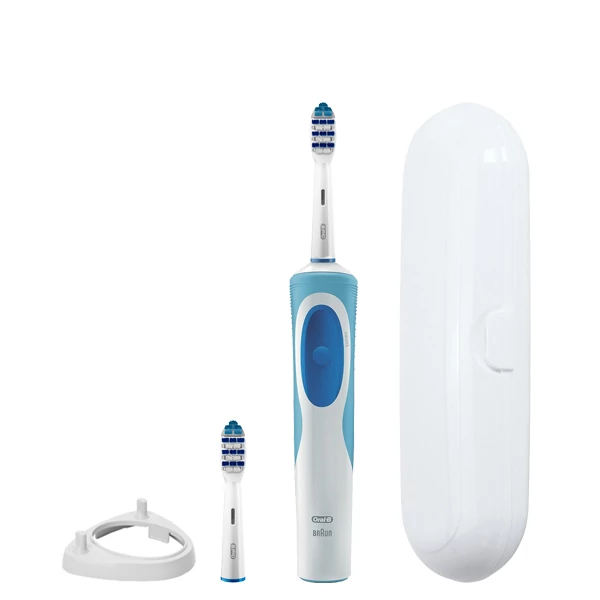 Зубна щітка Oral-B D12.513 Vitality - TriZone 2 насадки і підставка ріжок + футляр білий ЄС