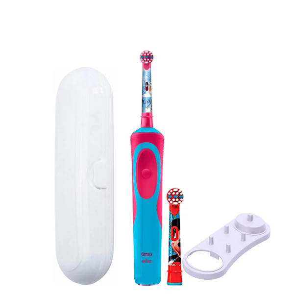 Зубна щітка Oral-B D12.513K Stages «Холодне серце» 2 нас. і підставка + футляр білий