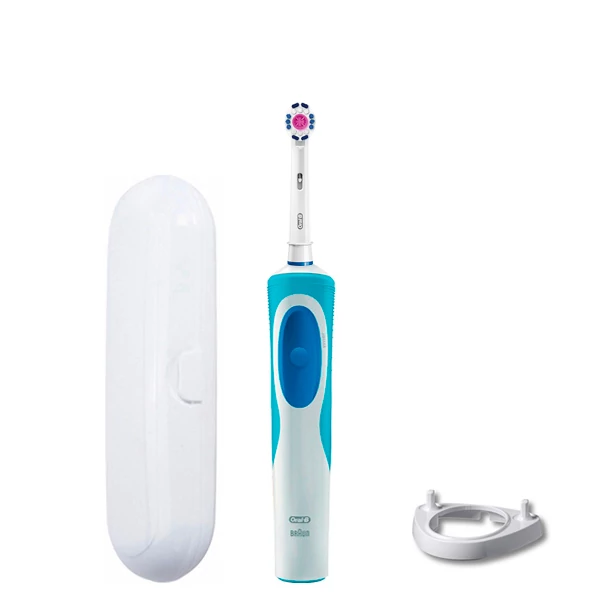 Зубна щітка Oral-B D12.513 Vitality - Відбілююча підставка ріжок + футляр білий ЄС