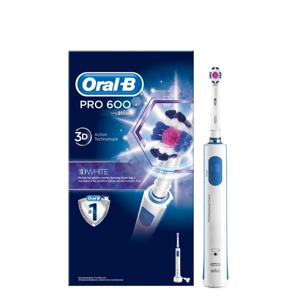 Зубна щітка Oral-B D16.513.u Pro 600 3D White Luxe