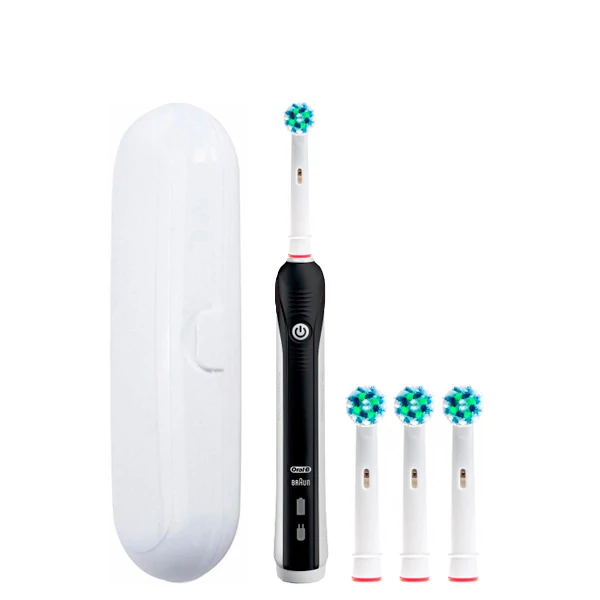 Електрична зубна щітка Oral-B D16 PRO Black Крос екшен з футляром ЄС