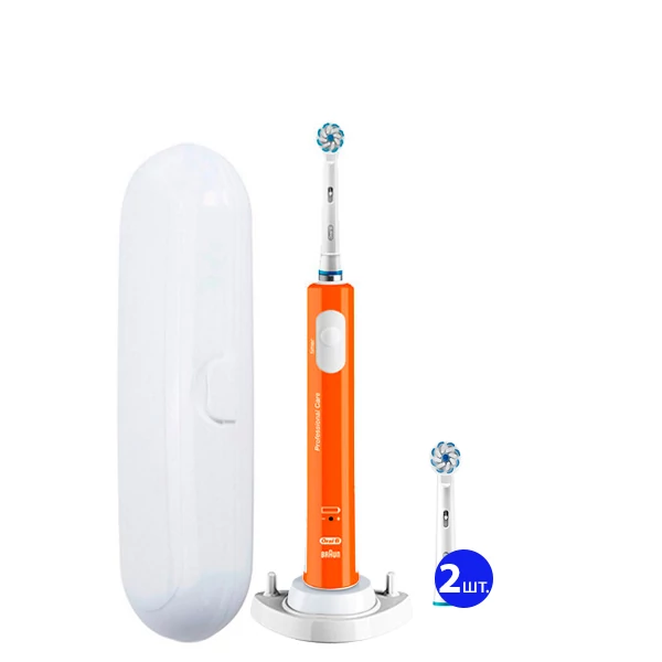 Зубна щітка Oral-B D16 Junior Orange для дітей 6+ (3 нас.) з футляром + ріжок