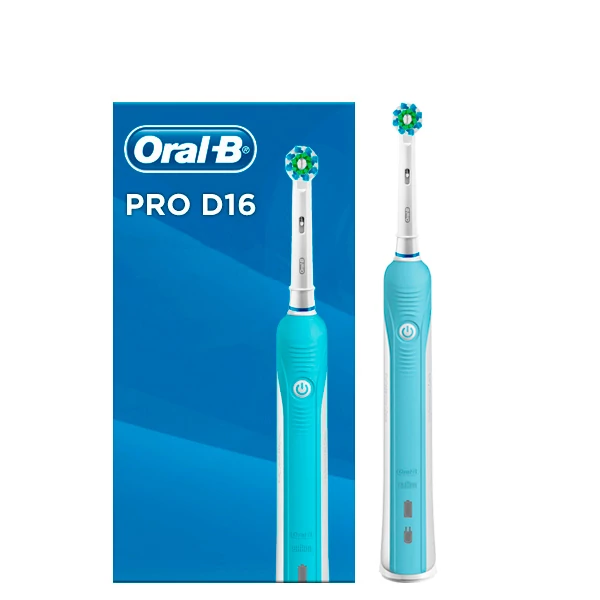 Електрична зубна щітка Oral-B D16 PRO 500 Blue Antibacterial ЄС