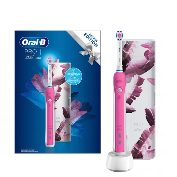 Зубна щітка Oral-B D16 PRO 750 3D White Design Edition Pink ЄС
