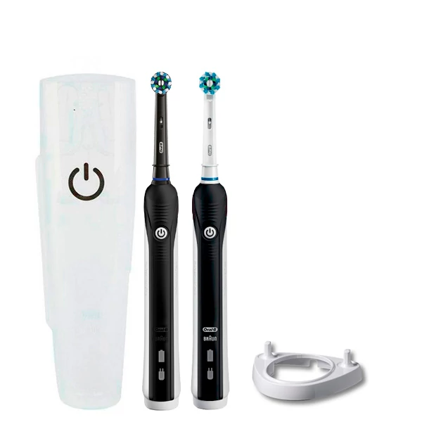 Зубна щітка Oral-B D16 PRO Family Pack 2in1 Black+Black з футляром + ріжок