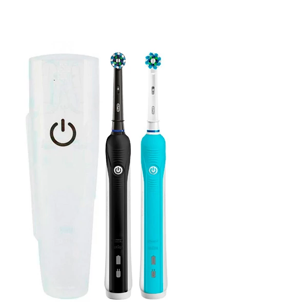 Зубна щітка Oral-B D16 PRO Family Pack 2in1 Black + Blue з футляром ЄС