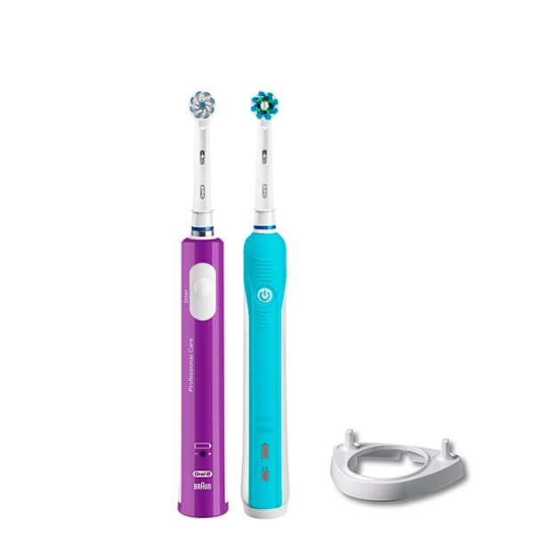 Зубна щітка Oral-B D16 PRO Family Pack 2in1 Blue + Junior Purple + ріжок ЄС