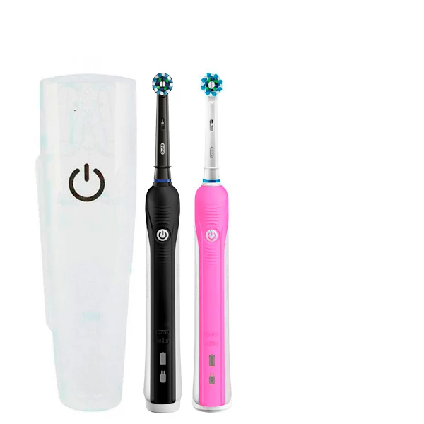 Зубна щітка Oral-B D16 PRO Family Pack 2in1 Pink+Black з футляром ЄС