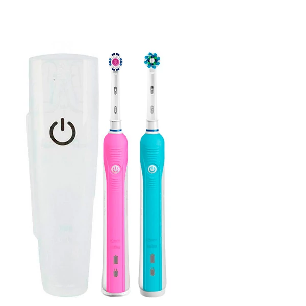 Зубна щітка Oral-B D16 PRO Family Pack 2in1 Pink + Blue з футляром ЄС
