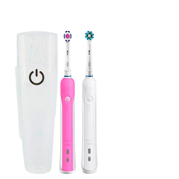 Зубна щітка Oral-B D16 PRO Family Pack 2in1 Pink+White з футляром ЄС