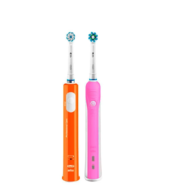 Зубна щітка Oral-B D16 PRO Family Pack 2in1 Pink + Junior Orange