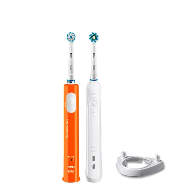Зубна щітка Oral-B D16 PRO Family Pack 2in1 White + Junior Orange + ріжок ЄС