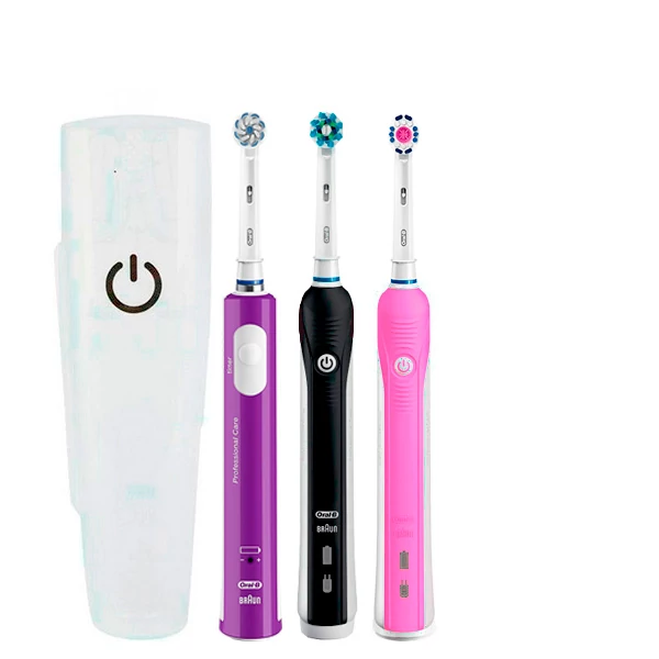 Зубна щітка Oral-B D16 PRO Family Pack 3in1 Black + Pink + Junior Purple з футляром ЄС