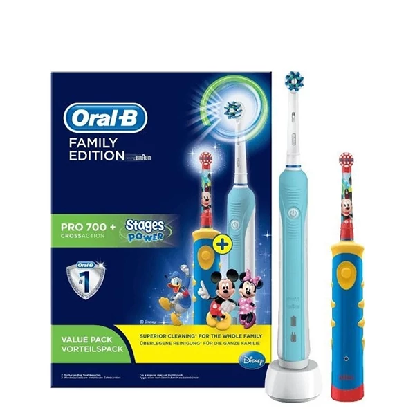 Зубна щітка Oral-B D16 Pro 700 + Oral-B D10.513 Stages Power Mickey Family Edition