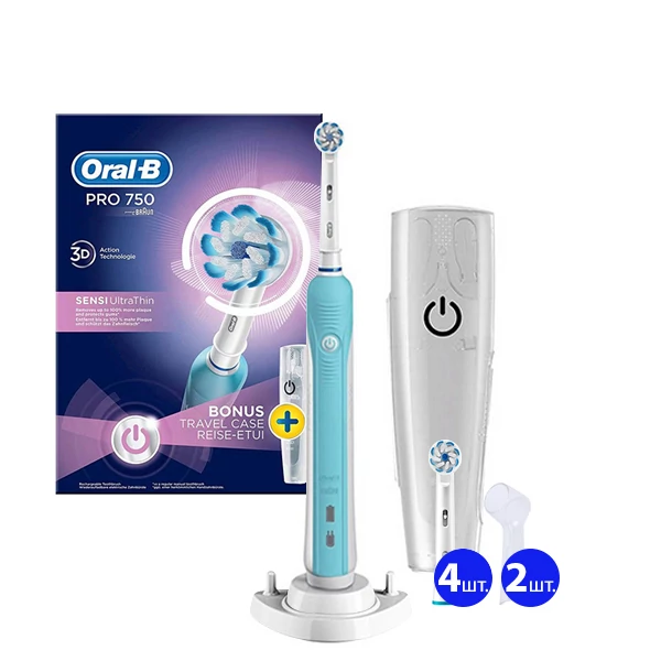 Зубна щітка Oral-B D16 Teenager для дітей (5 нас.) з футляром + ріжок ЄС
