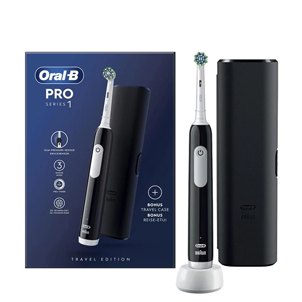 Електрична зубна щітка Oral-B D305.513.3X Pro Series 1 Black Travel Case ЄС