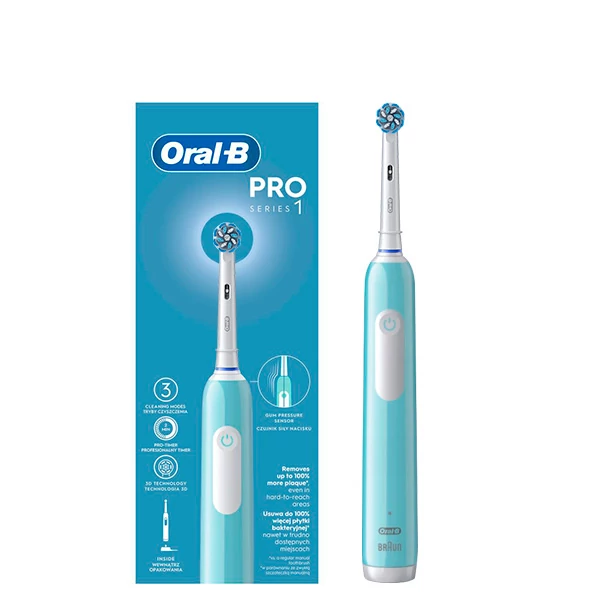 Електрична зубна щітка Oral-B D305.513.3 Pro Series 1 Caribbean Sensitive Clean Blue ЄС