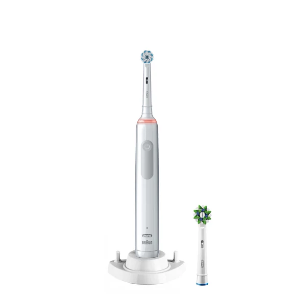 Зубна щітка Oral-B D505.523.3 PRO 3 3000 White (2 нас.) + ріжок ЄС