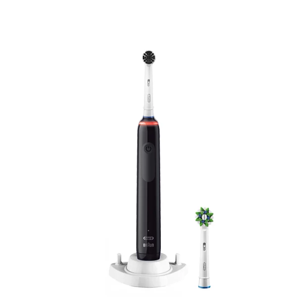Електрична зубна щітка Oral-B D505 PRO 3 3000 Black (2 нас.) + ріжок ЄС