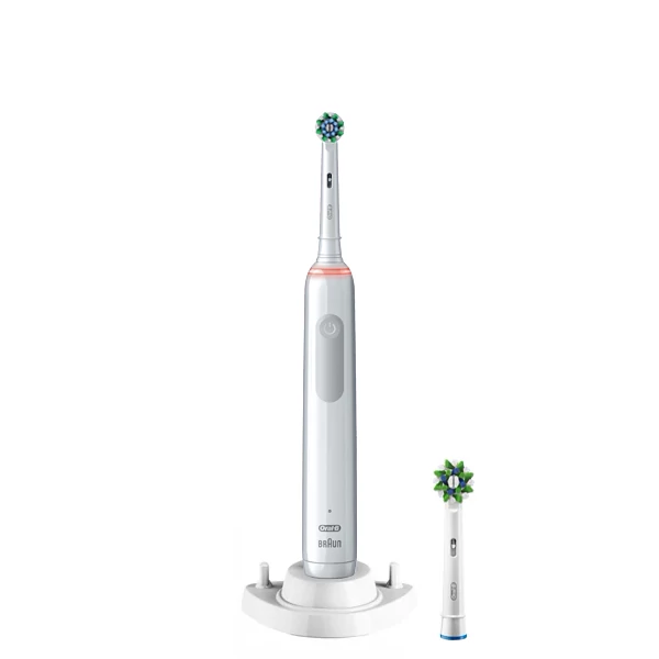 Електрична зубна щітка Oral-B D505 PRO 3 3000 Cross Action White (2 нас.) + ріжок ЄС