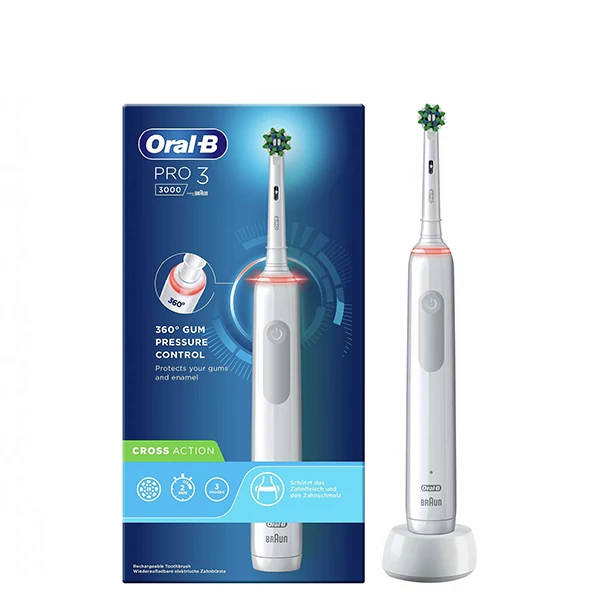 Зубна щітка Oral-B D505 PRO 3 3000 Cross Action White ЄС