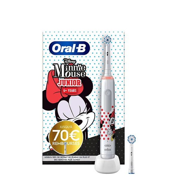 Електрична зубна щітка Oral-B D505 PRO 3 3000 Junior Disney Minnie Mouse (2 нас.)
