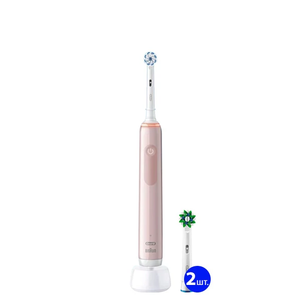 Електрична зубна щітка Oral-B D505 PRO 3 3000 Sensitive Clean Pink (3 нас.) ЄС