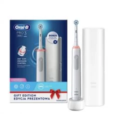 Зубна щітка Oral-B D505 PRO 3 3500 Ultra Thin White з футляром