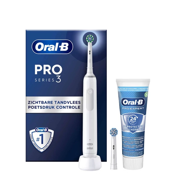 Зубна щітка Oral-B D505 PRO 3 3800 White + Зубна паста Pro-Expert Edition ЄС