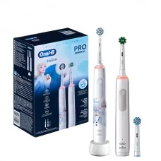 Електричні зубні щітки Oral-B D505 Pro 3 3000 White + Junior Frozen 6+ ЄС